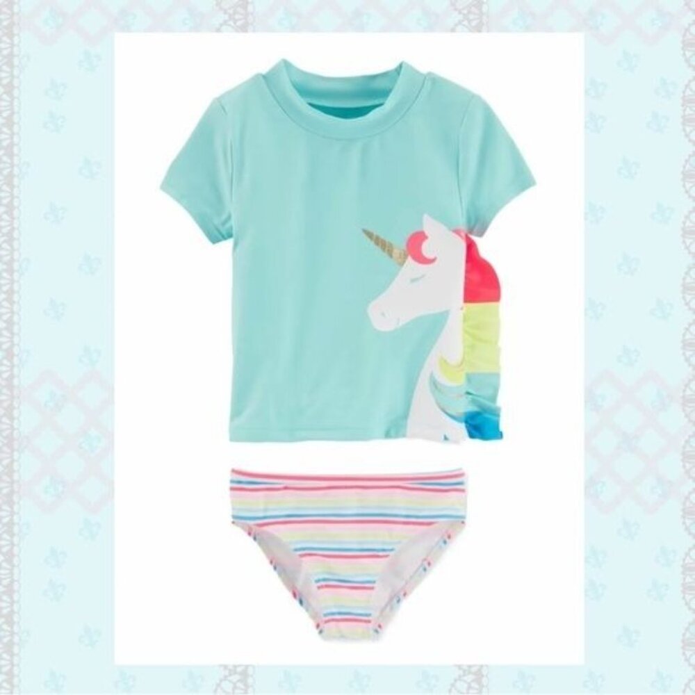 CARTER’S BABY GIRL SWIM SUITE 2-Pc Size 3 M (#5501)